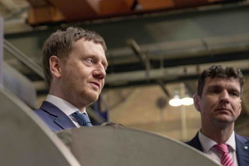 Sachsens Ministerpräsident Michael Kretschmer war bei WUTRA Sachsens Ministerpräsident Michael Kretschmer war bei WUTRA
