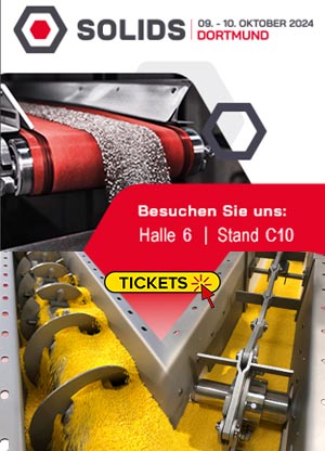 SOLIDS Dortmund - Besuchen Sie uns vom 9. bis 10. Oktober 2024 auf der Messe in Halle 6 Stand C10.